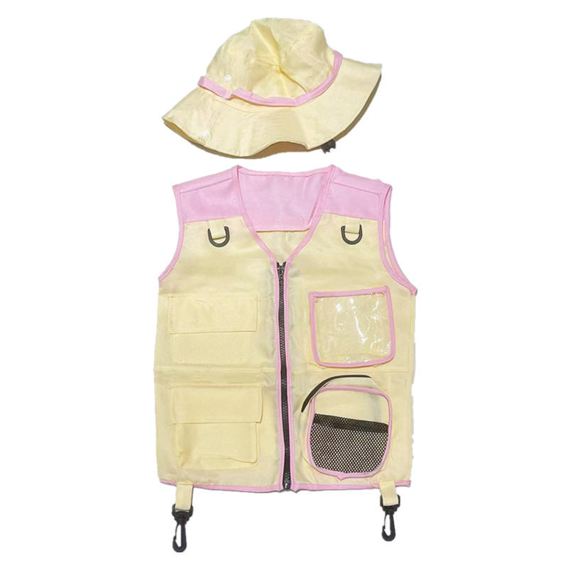 Outdoor Adventure Kids Party - Kinder-Entdecker-Weste mit Hut, Outdoor-Abenteuerkleidung mit Mehreren