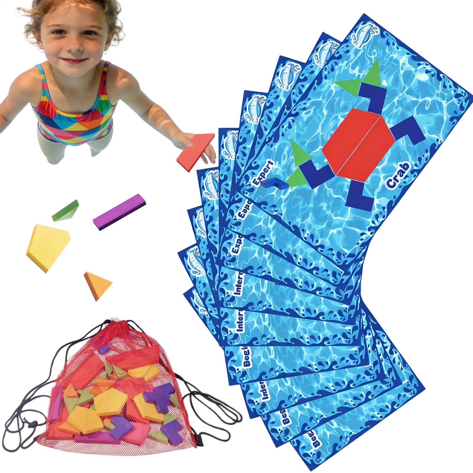 Outdoor Adventure Kids Party - 1 Set Unterwasser-Abenteuer-Spiel Schwimmbad-Party Unterwasser-Bausteine Suchspiel
