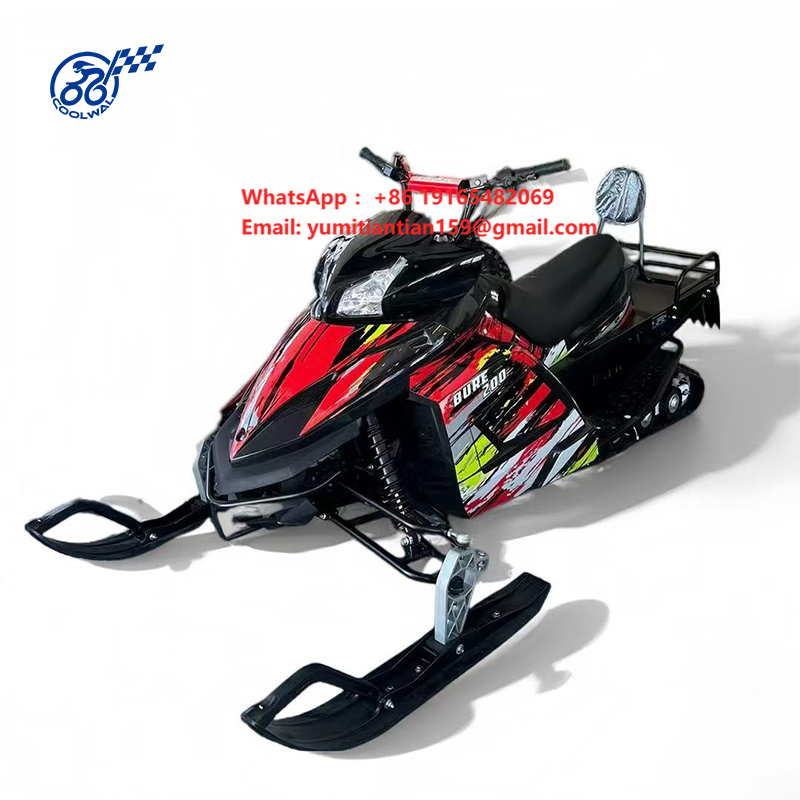 Outdoor Adventure Recreation - Elektrisches Schneemobil mit Doppelsitz, Schnee-Bike, Eis-