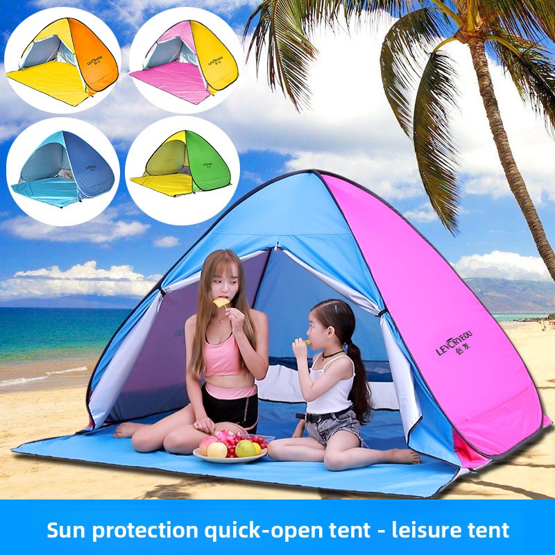 Outdoor Adventure Kids Party - Kinder-Outdoor-Campingzelt Schnellaufbau Faltbar 3-4 Personen Doppelschichtig