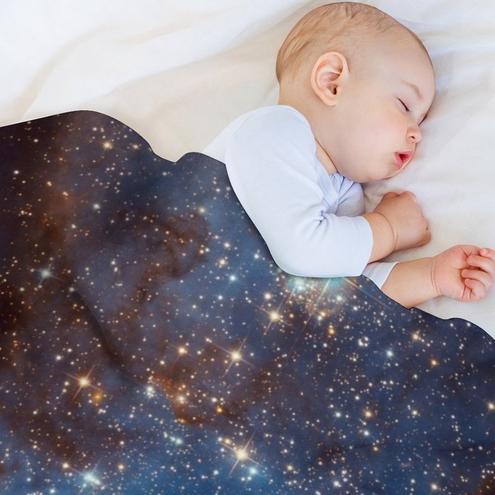 Blaue Nebula-Sternen-Weltraum- – Space Blanket Heavy Bewertung und Preis